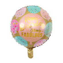 18 Zoll Happy Birthday Party Dekoration Folienballons Herz geformt mit spanischen Alphabet Helium Ballons Großhandel
